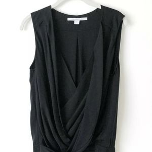 SILK DVF Diane Von Furstenberg Black blouse